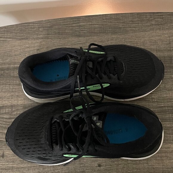 Brooks Dyad 11 Women's Black/Ebony/Green Running Shoes Size 9 Extra Wide - Picture 6 of 12